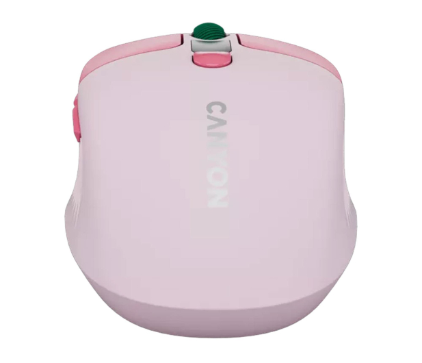 CANYON Mysz bezprzewodowa MW-26 LCD Cicha Dwa Tryby Różowa - 1348456 - zdjęcie 2